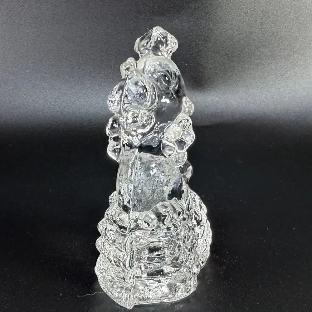 Vintage Standard Toy Fancy Poodle Dog Glass Paperweight Figurine 4